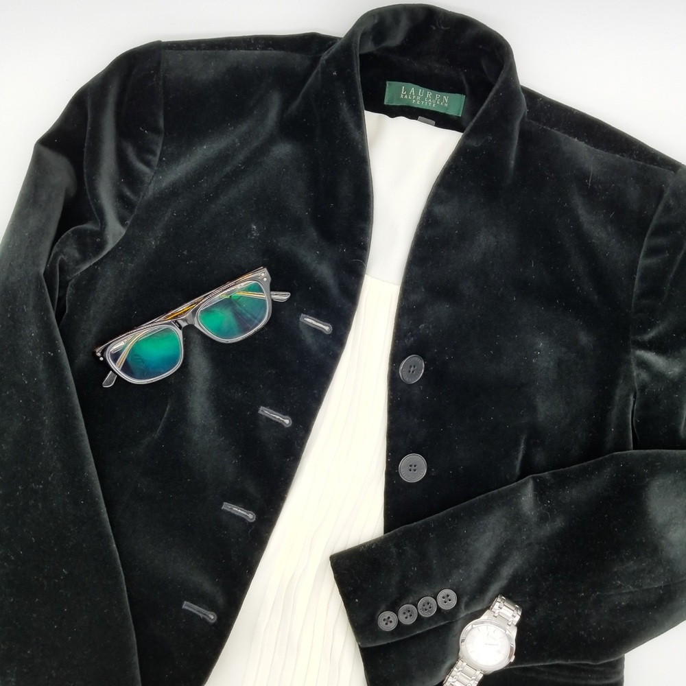 Ralph Lauren Black Velvet Blazer